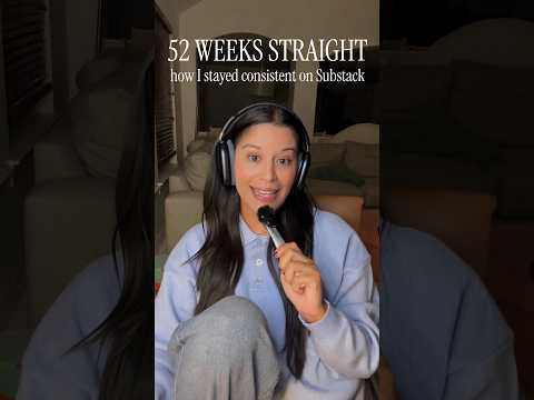 YouTube thumbnail of Jessica discussing 52 weeks on Substack