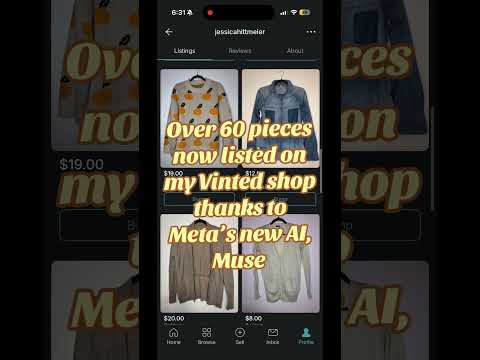 A Vinted closet listing grid from Jessica's listing sprint